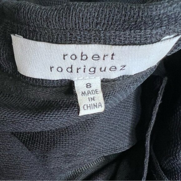 Robert Rodriguez Black Sheer Moto Jacket Size 8 - Picture 7 of 10